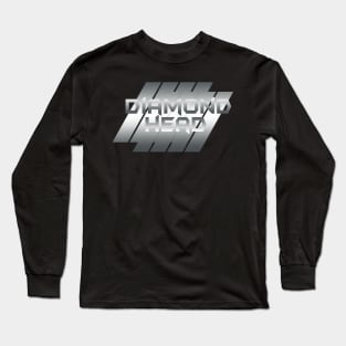 Metallic Illustration diamond head Long Sleeve T-Shirt